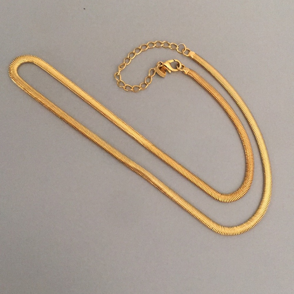 Gold-tone chain necklace